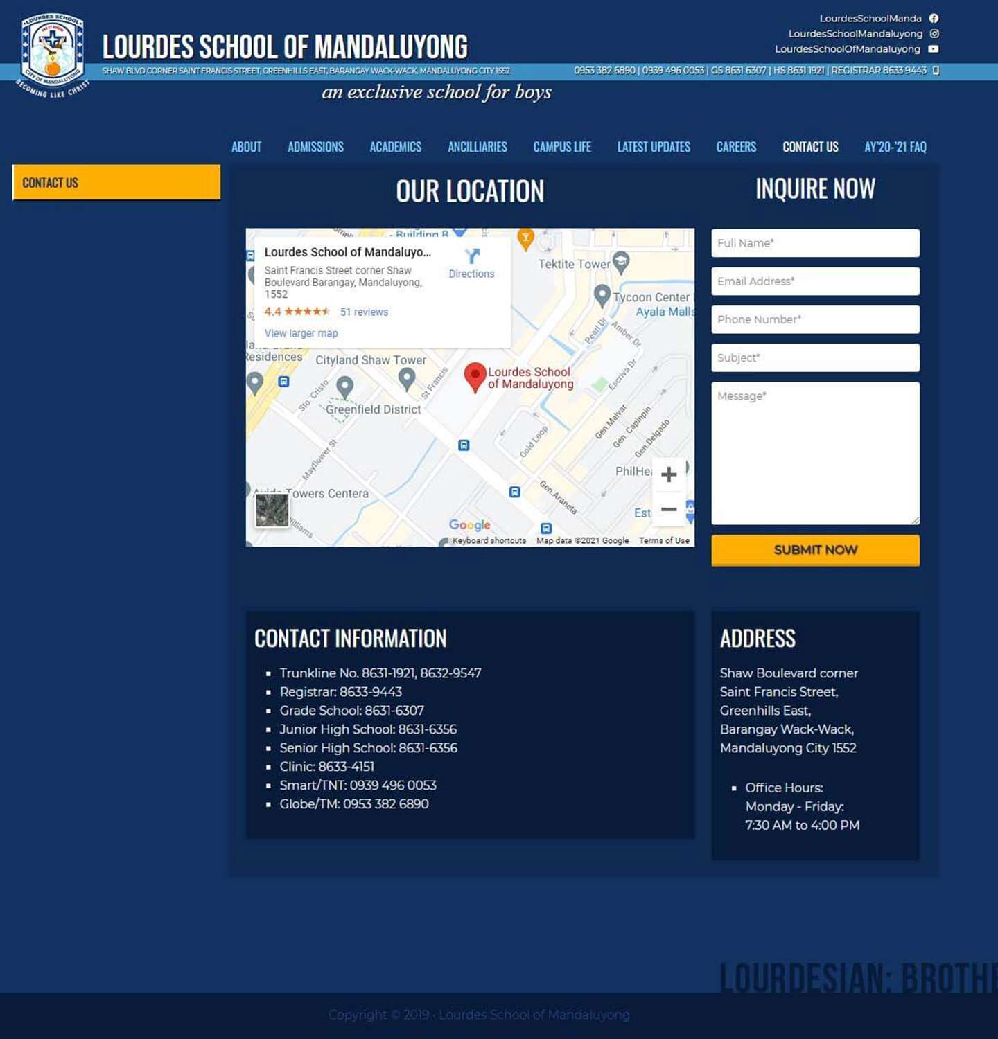 Home 47 LSOM - Contact Us